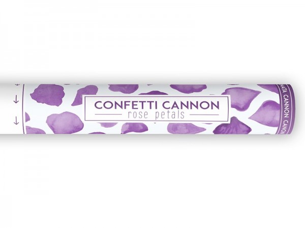 Confetti Cannon rozenblaadjes paars 3