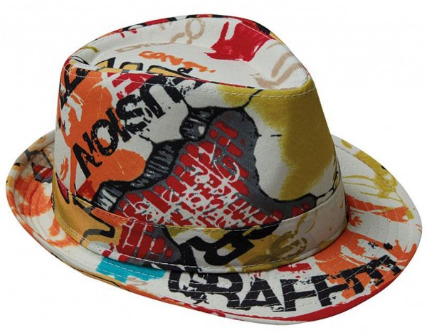 Färgglad grabby graffiti hatt