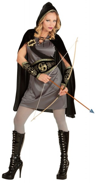 Middelalderlig kriger dame kostume 3