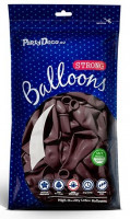 10 Partystar metallic Ballons brombeere 27cm