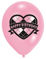 Vorschau: 6er Luftballon Set Happy Birthday