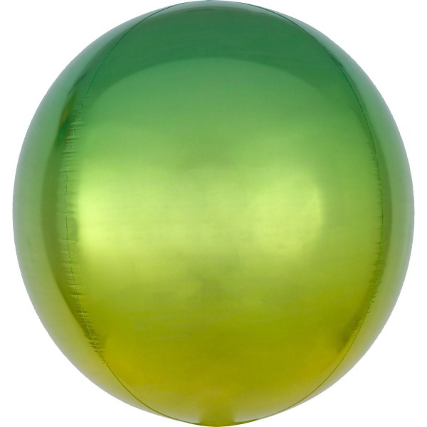 Ombré Orbz Ballon gelb-grün 40cm