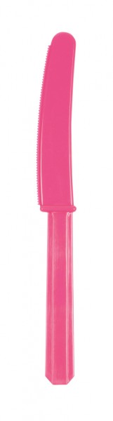 10 couteaux Mila rose 17,2 cm