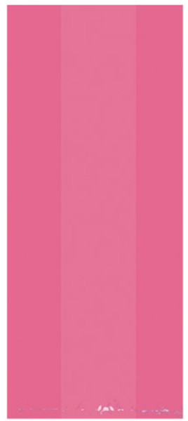 25 roze cellofaan geschenkzakjes 24cm