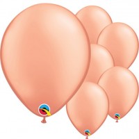 25 Roségoldene Latexballons 28cm