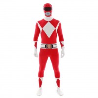 Oversigt: Ultimate Power Rangers Morphsuit rød