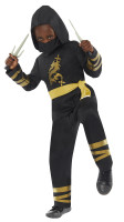 Dragon Ninja children's costume black and gold