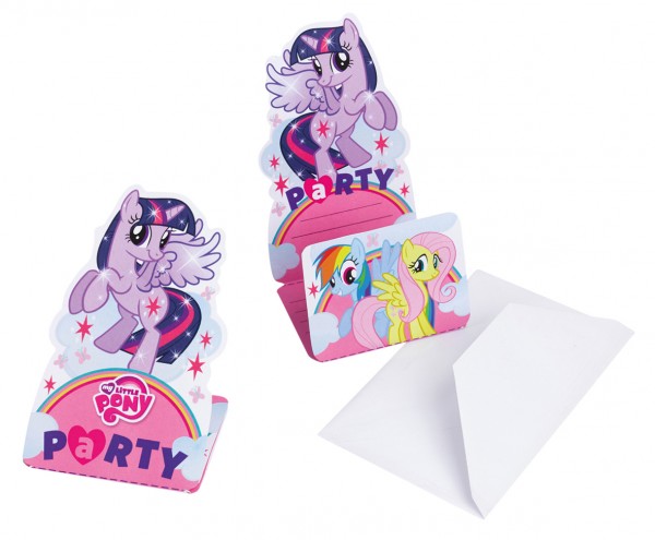 My Little Pony invitation card 8 pieces