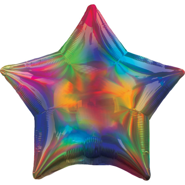 Balon foliowy holograficzny kolorowy 45cm