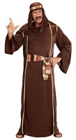 Disfraz de jeque marrón para hombre Abu Dhabi