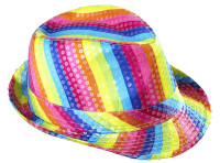 Cappello da festa arcobaleno per adulti
