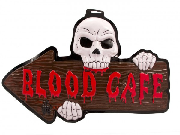 Blood Cafe 3D Schild