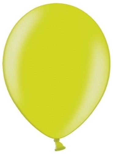 20 Partystar metallic Ballons maigrün 30cm