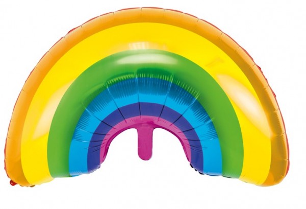 Sød regnbue folie ballon 73 x 45 cm