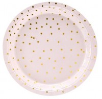 6 Party Queen Paper Plates pink 18cm