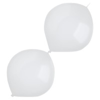 50 białych balonów girlandowych 30cm