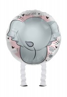 Aperçu: Petit ballon éléphant en aluminium Airwalker 43 cm