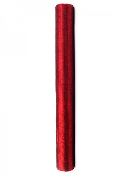 Organza Tischläufer Rotwein 9 m x 36 cm 2