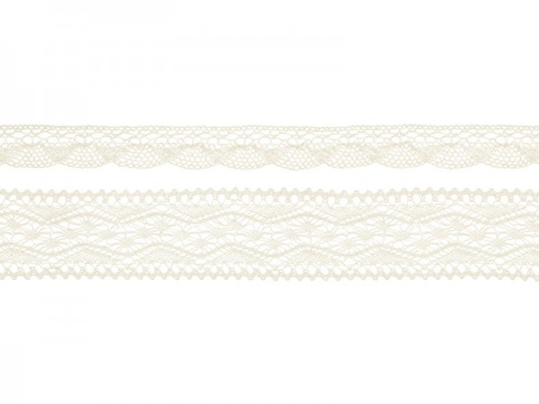2 cream-colored gift ribbons 1.5m