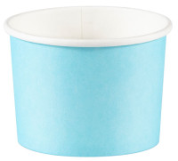 8 ice cream cups sky blue 6.4 x 8.8cm
