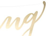 Anteprima: Banner di matrimonio in oro 17x45cm