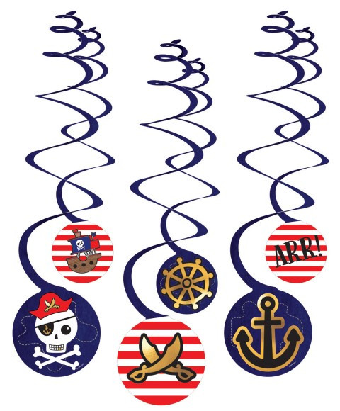 6 crochets de plafond de bataille de pirates