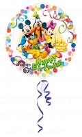 Colorful Mickey and friends birthday balloon