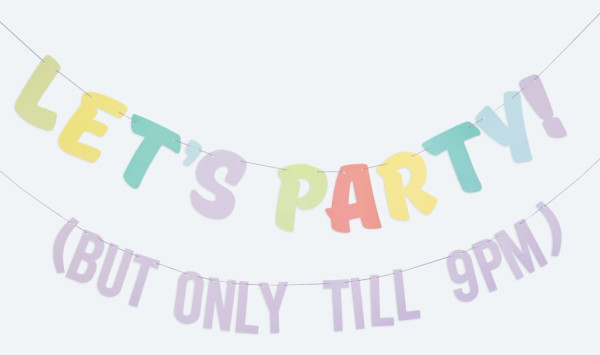 Let`s Party all night Eco Garland 2m