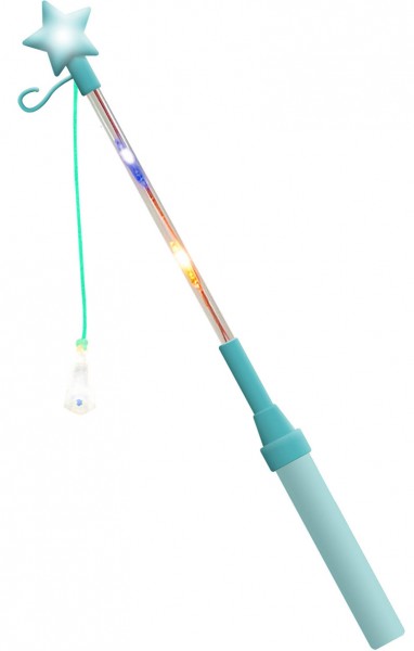 LED lantern stick Starry turquoise 39cm