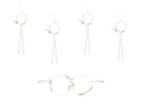 Preview: Rings of love car deco set white