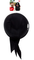 Widok: Bandana z czapką piracką w kolorze czarnym