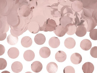 Metaliczne konfetti w kolorze różowego złota 15g