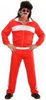 Preview: Red 80s jogging suit for men