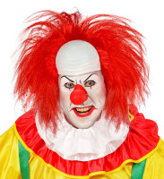 Förhandsgranskning: Clownperuk skalligt huvud med hår