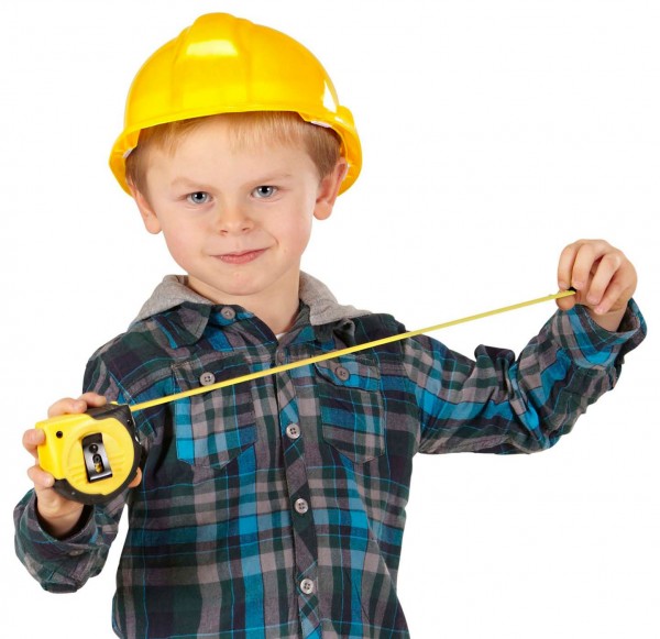 Casque enfant de constructeur jaune