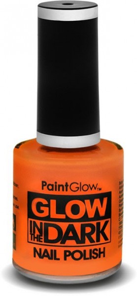 Orange Glow In The Dark nail polish