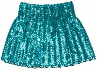 Oversigt: Turquoise paljette nederdel Zoey