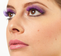 Purple rhinestone eyelashes Mimi