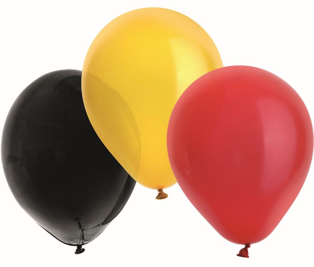 50 fodbold landshold latex balloner 23cm | Party.dk