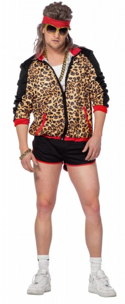 80'ers leopard mænds kostume