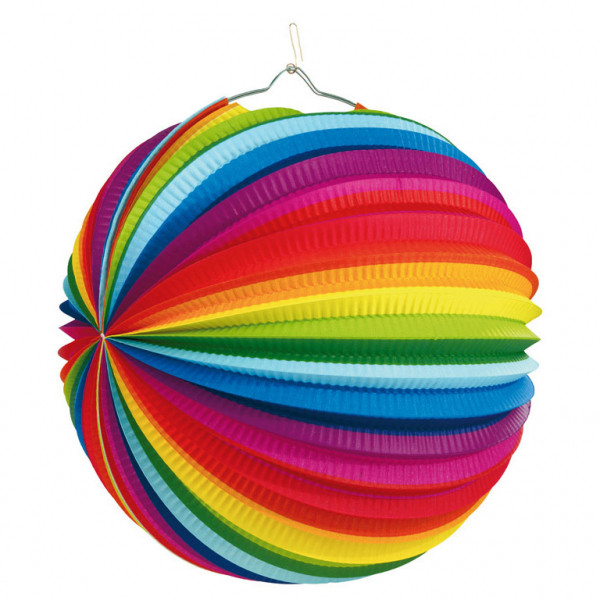 Rainbow Party Lampion Anniversaire Coloré 25cm