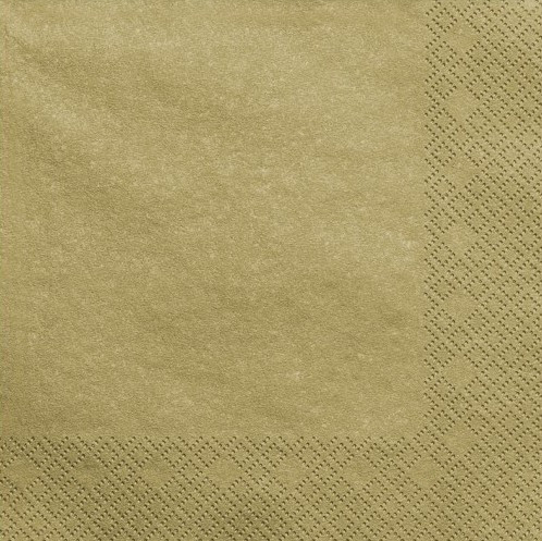 20 napkins Scarlett gold metallic 33cm