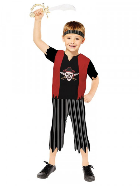 Kompletny zestaw kostiumów dla dzieci Pirate Piet