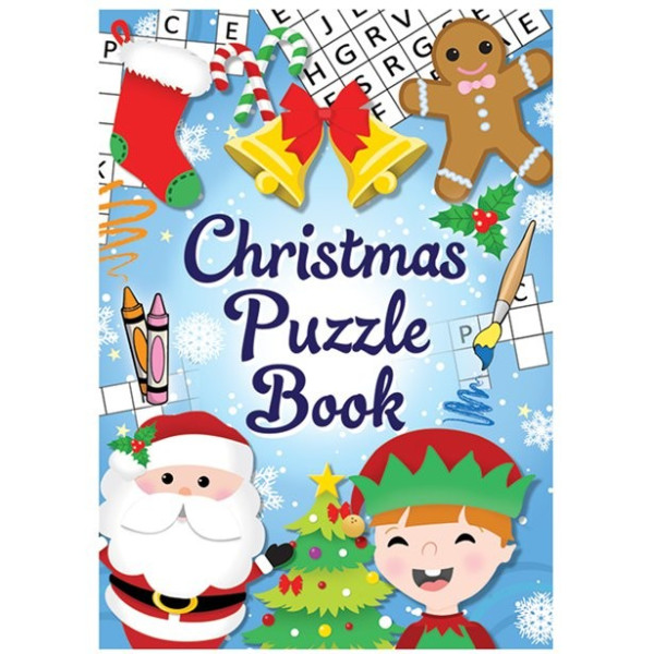 Pasatiempos para niños Christmas Puzzle Book
