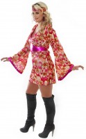 Vorschau: Flower Power Hippie Girl Kleid Mit Stirnband