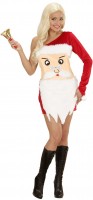Preview: Santa Claus face ladies costume