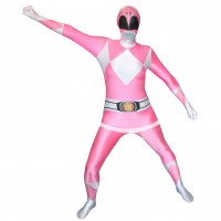 Oversigt: Ultimate Power Rangers Morphsuit pink