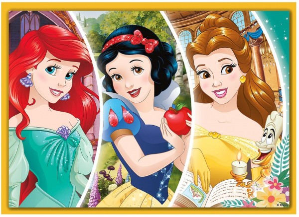 Puzzle 4 en 1 Princesas Disney 4