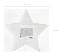 Preview: 6 Heaven Sent star paper plates 27cm