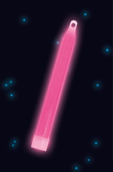Power Glowstick med snor 15 cm lyserød